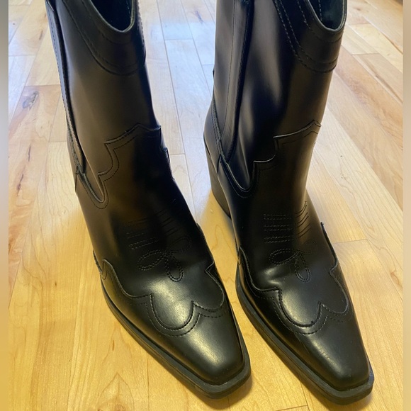 Black western boots size 9 NWOT🦋 coastal cowgirl - Picture 7 of 8